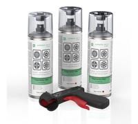 3x Cerchi Argento Auprorim Solid Vernice Spray Vernice Auto 400ml + Pg