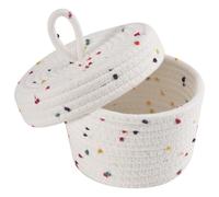 3X(Cestino Portaoggetti nel Corda di Cotone Cestino Intrecciato Piccolo con5845