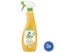 3x Chante Clair Sgrassatore Trigger 625 Ml. Vert Eco Arancia