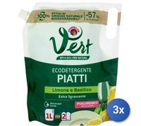 3x Chanteclair Piatti 1000 Ml. Sacco Vert Limone e Basilico