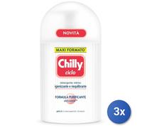 3x Chilly Sapone Intimo 300 Ml. Ciclo Rosso