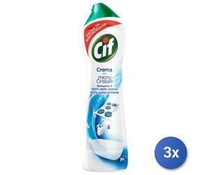 3x Cif Crema Regular 750 Ml