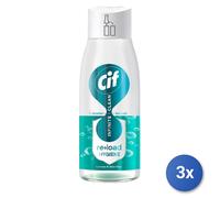3x Cif Infinite Sgrassatore Spray 590 Ml. Ricarica Limone/Aoe Vera