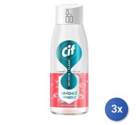 3x Cif Infinite Sgrassatore Spray 590 Ml. Ricarica Mela/Gelsomino