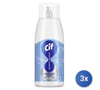 3x Cif Sgrassatore Spray 590 Ml. Ricarica Blu