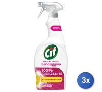 3x Cif Sgrassatore Trigger 650 Ml. Candeggina Limone Made In Francia