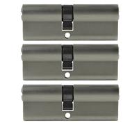 3X Cilindro Profilo 85 Mm 40/45 +15 Chiavi Cilindro Serratura Insieme