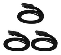 3X Cintura da Uomo in Tela con Fibbia Automatica in Plastica Metallo B6I6