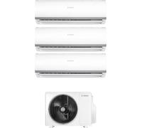 3x CL2000U W 35 E + CL5000M 82/4 E - Climatizzatore 12000 btu, Trial Split, con Pompa di calore, Classe energetica A++/A+