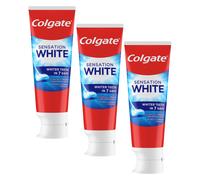 3x Colgate Sensation White 75 ml | dentifricio sbiancante | smalto microcrist...