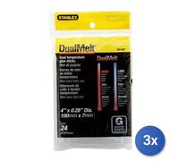 3x Colla a caldo Stanley FATMAX, modello 1 GS10DT, trasparente, per lavori e