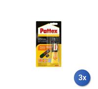 3x Colla specifica Pattex per plastica, modello 1479384, trasparente, per su