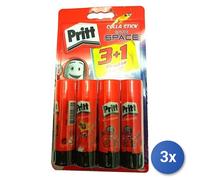 3x Colla stick Pritt Original, modello 1492372, colore Bianco, per incollaggi e