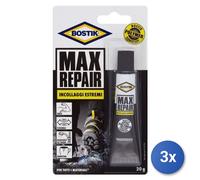 3x Collante Uhu Bostik Max Repair, modello 64379, Trasparente, per riparazioni