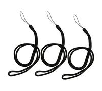 3X Collare in Nylon Intrecciato per Fotocamera Nero