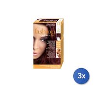 3x Colorante Fashion Elite Capelli 5/6 Castano Chiaro Rosso Profe