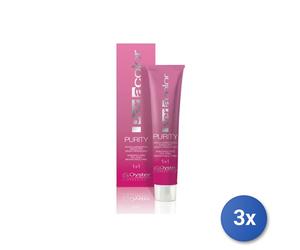 3x Colorante Oyster Purity S/Ammoniaca Capelli Tubo Perla