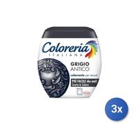 3x Coloreria Colorante Tessuti Grigio