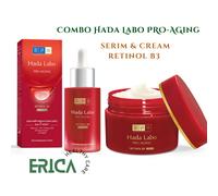 3x Combo Hada Labo Pro-Aging Retinol B3 Serum & Cream Anti Aging Rughe Pelle ...