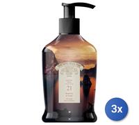 3x Compagnia Delle Indie Sapone 300 Ml. 21 Arancia/Cuoio