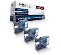 3x Compatibile Nastri Scrittura per Dymo D1 45014 Labelmanager 100 Serie Labelmanager 120 P Labelmanager 150 Labelmanager 160 S0720540 12mmx7m 12 Mmx7 M Scritta Banda - Ufficio Serie Pro
