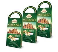 3X Confetti Crispo Milano Mandorla Tostata Ricoperta di Cioccolato Bianco Confettata al Gusto Pistacchio 150g