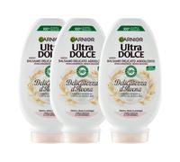 3X Confezione per Garnier Balsamo Ultra Dolce al Crema di Riso e Latte d'Avena, 3x250ml