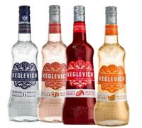 3X Confezione per Keglevich Vodka, Set 3 Bottiglie da 700 ml, Gusti Assortiti: Fragola, Melone, Pesca, Classica, Estate 2025, Ideale per cocktail estivi creativi e unici