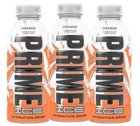 3X Confezione Per Prime Hydration Ice Orange Flavour- Gusto Arancia e mandarino (500 ml), 3x500ml