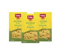 3X Confezione Per Schar Penne Rigate con Miglio 20% - 3 Confezioni da 500g | 3 Confezioni, 500g Cadauna, Cottura 11-13 Min, Senza Glutine, Con Miglio