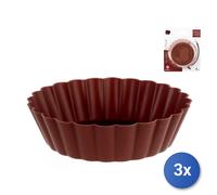 3x Confezioni 4 Stampi Crostata Silicone Choco 10 cm Home