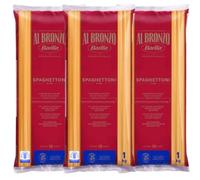 3X Confezioni Per Barilla Pasta Al Bronzo Spaghettoni 100% Grano Italiano, Pasta Trafilata Al Bronzo con Lavorazione al Bronzo Grezzo, Ruvidità IntensaAlta Tenuta di Sugo e Cottura, 1kgx3