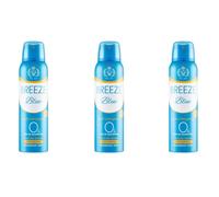 3X Confezioni per Breeze Deodorante Spray Blue, 3 flaconi da 150ml