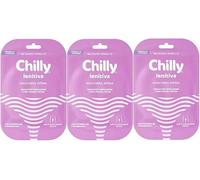 3X Confezioni per Chilly Maschera Intima, Maschera Intima Lenitiva, Formula in Hydrogel, Con Vitamina B5 e Bisabololo, Post Depilazione e per Piccoli Fastidi Intimi, Formula a pH5.5, SET DA 3 MASCHERE