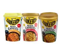 3X Confezioni per Saikebon Riso Express Pollo e Salsa Teriyaki,Manzo e Salsa di Soia, Verdure e Curry, Noodles Istantanei, Confezione da 3 gusti a scelta