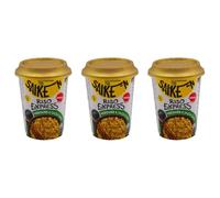 3X Confezioni per Saikebon Riso Express Verdure e Salsa Curry, Noodles Istantanei, Confezione da 3