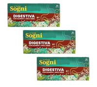 3X Confezioni per Sognid'Oro - Tisana Digestiva, Con Anice, Liquirizia E Menta - 3 Confezioni da 40 G