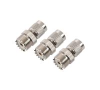 3X Connettore Adattatore Da Femmina A Maschio UHF Da PL259 A TNC, Argento
