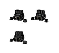 3X Connettore Isolato Connettore Multipresa A 2 Porte 2/0-6 AWG Connettori per Cavi con Ingresso Unilaterale Esagonale Scanalato