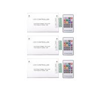 3X Controller LED 12-24V RF un Bassa Pressione Telecomando Colorato un 20 Tasti RGB Light Bar Dimming Controller
