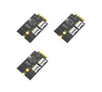 3X Convertitore Adattatore per Lettore di Schede Micro- Doppie, Schede TF A NGFF M.2 Key B (Supporta Bus USB, Non Bus )