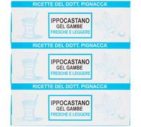 3x Crema Gel Gambe Fresche e Leggere con Ippocastano Dott. Pignacca 75 ml