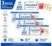 3x Crema Trattamento Rimpolpante con Collagene e Peptidi Dott. Pignacca 50 ml