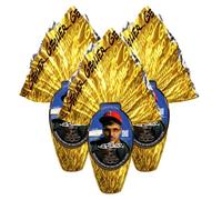 3X Crispo Uovo di Pasqua Geolier 220g - Uovo di Cioccolato al Latte con Sorpresa Ufficiale 2026 - Edizione Speciale Cantante Geolier - Idea Regalo Pasqua per Fan e Bambini