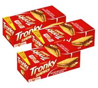 3X Croccante Wafer con Ripieno al Cacao e Nocciola, confezione per tronky Sandwich 220g