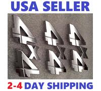 3X Cromo 4X4 Emblema 4 X 4 Camion Logo Decalcomania Firmare Ornamento Lift Gate
