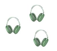 3X Cuffie wireless sopra l'orecchio Bluetooth 5.0 Cuffie auricolari con microfono per telefono PC Computer-Verde