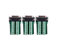 3X Db15 D-Sub Vga 15Pin Femmina Adattatore Jack Terminale Breakout Pcb Board