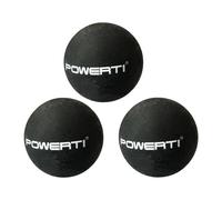 3x Deluxe Squash Ball Gomma Professionale Doppi Punti Gialli Club Balls Gear
