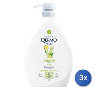 3x Dermomed Bagno 1000 Ml. Lime Vitalita'